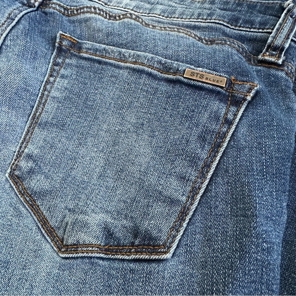 STS Blue Piper Skinny Ankle Jeans Size 28 Women's Pearl Embellishment Distressed - Picture 6 of 8
